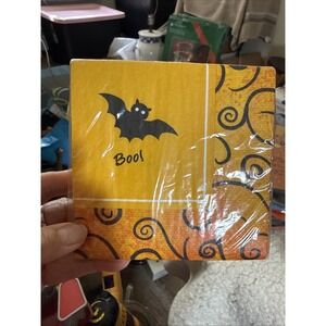 Halloween Paper Napkins Bats BOO New Lot Of 2 Pkg/20 In Each. 40 Pc Total